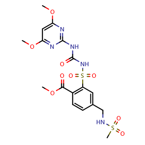 Chemical structure of Mesosulfuron-methyl , CAS 208465-21-8, AChemBlock Y227002