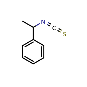 Chemical structure of D-alpha-Methylbenzyl isothiocyanate , CAS 24277-44-9, AChemBlock Y227003