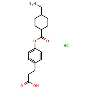 Chemical structure of Cetraxate hydrochloride , CAS 27724-96-5, AChemBlock Y227004