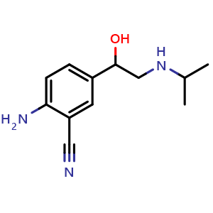 Chemical structure of Cimaterol , CAS 54239-37-1, AChemBlock Y227006