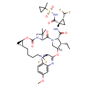 Chemical structure of Voxilaprevir , CAS 1535212-07-7, AChemBlock Y227019
