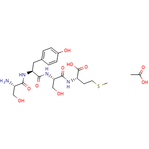 Chemical structure of Acth (1-4) acetate , AChemBlock Y227045