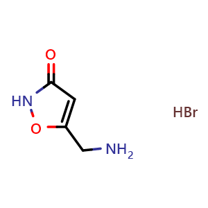 Chemical structure of Muscimol HBr , CAS 18174-72-6, AChemBlock Y227059