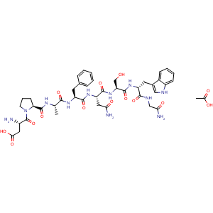 Chemical structure of Leucokinin I acetate , AChemBlock Y227061