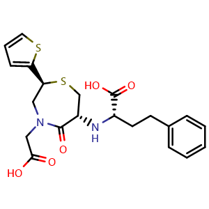 Chemical structure of Temocaprilat , CAS 110221-53-9, AChemBlock Y227062