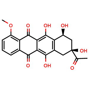 Chemical structure of Daunomycinone , CAS 21794-55-8, AChemBlock Y227065