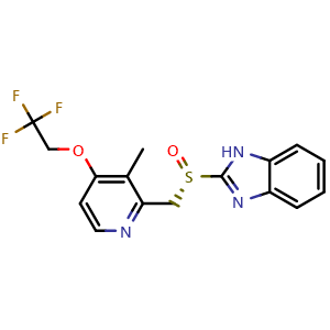Chemical structure of Levolansoprazole , CAS 138530-95-7, AChemBlock Y227068