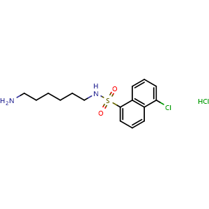 Chemical structure of W-7 hydrochloride , CAS 61714-27-0, AChemBlock Y227074