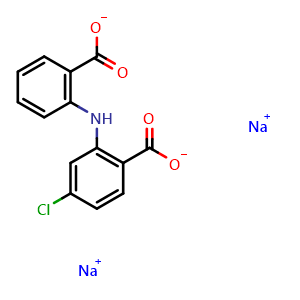 Chemical structure of Lobenzarit sodium , CAS 64808-48-6, AChemBlock Y227075