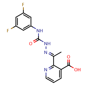 Chemical structure of Diflufenzopyr , CAS 109293-97-2, AChemBlock Y227078