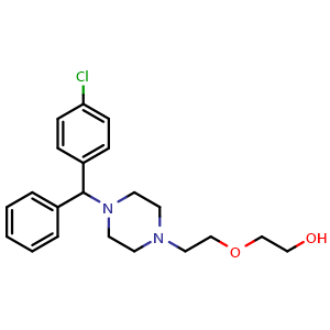 Chemical structure of Hydroxyzine , CAS 68-88-2, AChemBlock Y227080