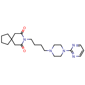 Chemical structure of Buspirone , CAS 36505-84-7, AChemBlock Y227087