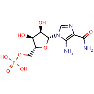 Chemical structure of AICAR monophosphate , CAS 3031-94-5, AChemBlock Y227095