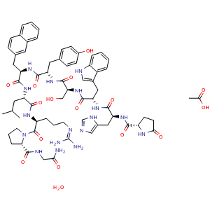 Chemical structure of Nafarelin acetate , CAS 76932-60-0, AChemBlock Y227106