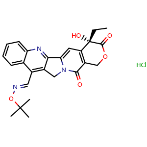 Chemical structure of Gimatecan hydrochloride , AChemBlock Y227109