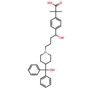 Chemical structure of Fexofenadine , CAS 83799-24-0, AChemBlock Y227116