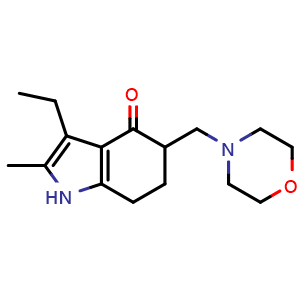 Chemical structure of Molindone , CAS 7416-34-4, AChemBlock Y227121