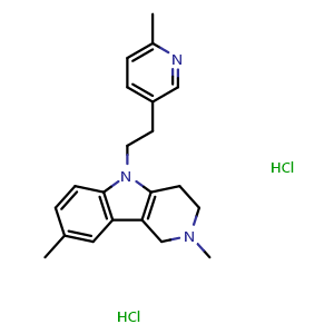 Chemical structure of Dimebolin , CAS 3613-73-8, AChemBlock Y227131