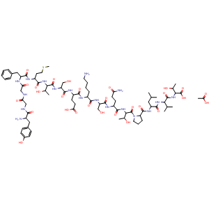 Chemical structure of alpha-Endorphin acetate , AChemBlock Y227133