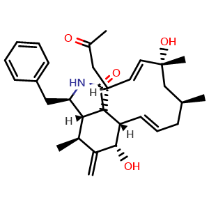 Chemical structure of Cytochalasin H , CAS 53760-19-3, AChemBlock Y227135