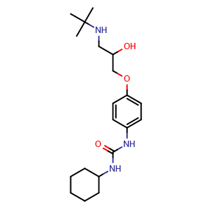 Chemical structure of Talinolol , CAS 57460-41-0, AChemBlock Y227155