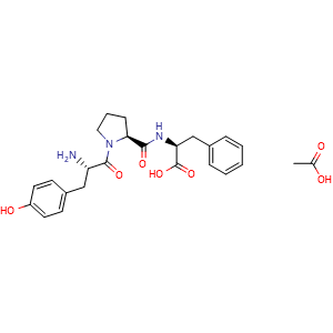 Chemical structure of b-Casomorphin (1-3) Acetate , AChemBlock Y227160