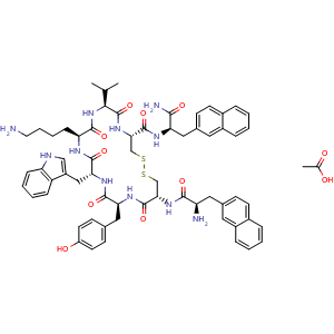 Chemical structure of BIM 23042 Acetate , AChemBlock Y227161