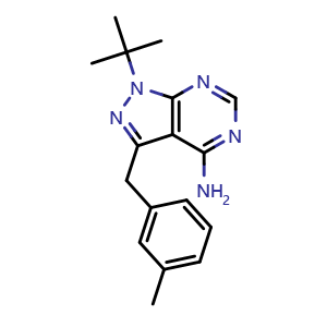 Chemical structure of 3MB-PP1 , CAS 956025-83-5, AChemBlock Y227165