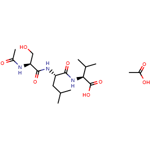 Chemical structure of Fas C-Terminal Tripeptide Acetate , AChemBlock Y227174