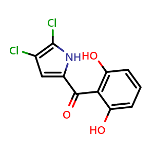Chemical structure of Pyoluteorin , CAS 25683-07-2, AChemBlock Y227182