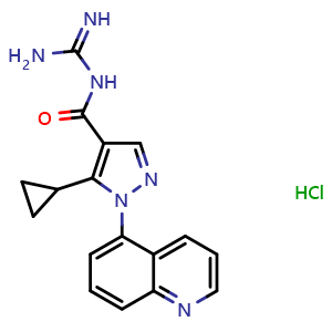 Chemical structure of Zoniporide hydrochloride , CAS 241800-97-5, AChemBlock Y227219