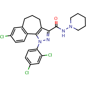 Chemical structure of NESS 0327 , CAS 494844-07-4, AChemBlock Y227234