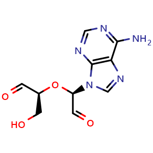 Chemical structure of Adenosine Dialdehyde (ADOX) , CAS 34240-05-6, AChemBlock Y227250