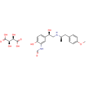 Chemical structure of Arformoterol Tartrate , CAS 200815-49-2, AChemBlock Y227252
