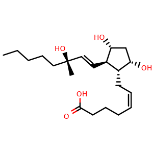 Chemical structure of Carboprost , CAS 35700-23-3, AChemBlock Y227255