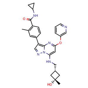 Chemical structure of CFI-402257 , CAS 1610759-22-2, AChemBlock Y227257