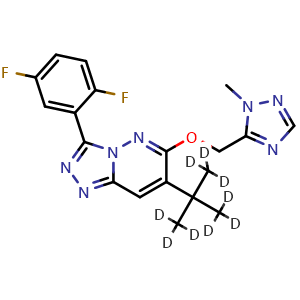 Chemical structure of L-838417 D9 , CAS 1213669-91-0, AChemBlock Y227260