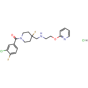 Chemical structure of NLX-204 hydrochloride , AChemBlock Y227274
