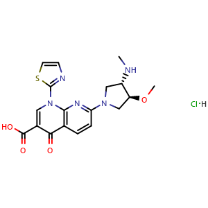 Chemical structure of Voreloxin hydrochloride , CAS 175519-16-1, AChemBlock Y227288
