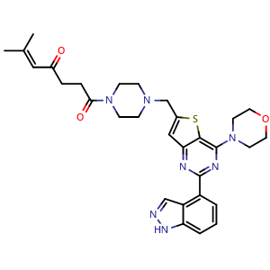 Chemical structure of CNX-1351 , CAS 1276105-89-5, AChemBlock Y227303