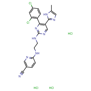 Chemical structure of Laduviglusib trihydrochloride , CAS 1782235-14-6, AChemBlock Y227311