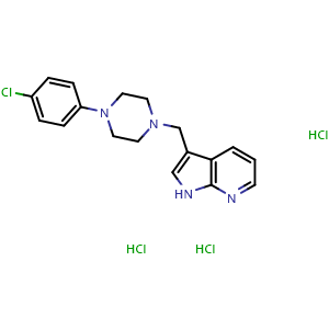 Chemical structure of L-745870 trihydrochloride , CAS 866021-03-6, AChemBlock Y227353