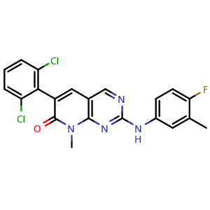 Chemical structure of PD180970 , CAS 287204-45-9, AChemBlock Y227381