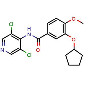 Chemical structure of Piclamilast , CAS 144035-83-6, AChemBlock Y227389