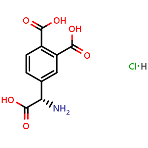 Chemical structure of (S)-3,4-DCPG hydrochloride , AChemBlock Y227407