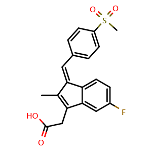 Chemical structure of Sulindac sulfone , CAS 59864-04-9, AChemBlock Y227423