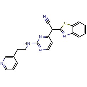 Chemical structure of AS601245 , CAS 345987-15-7, AChemBlock Y227424