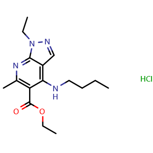 Chemical structure of Tracazolate hydrochloride , CAS 1135210-68-2, AChemBlock Y227433
