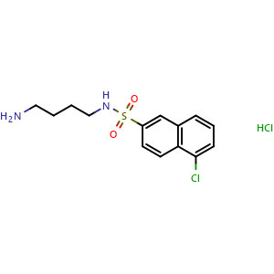 Chemical structure of W-13 hydrochloride , CAS 88519-57-7, AChemBlock Y227440
