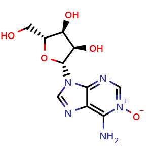 Chemical structure of Adenosine N1-oxide , CAS 146-92-9, AChemBlock Y227453